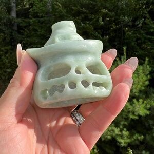 Jasper (3) jack-o’-lantern pumpkin candle holder | Crystal